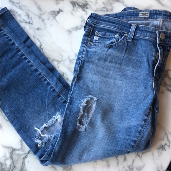 AG The Legging Ankle Super Skinny Jean Distressed - Picture 2 of 3